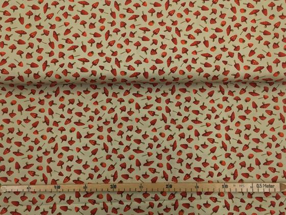 Michael Miller Meet Me in the forest Pilze hellbraun