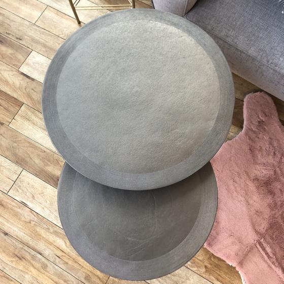 Couchtisch Aluminium Sandguss schwarz