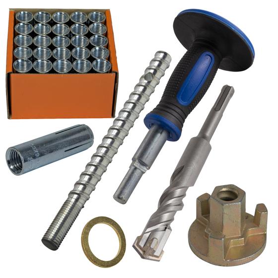 Eibenstock Kernbohreinheit <br> DBE 352 inklusive <br> 3x Diamant Bohrkronen, Wasserdruckbehälter aus Metall & M16-Befestigungsset