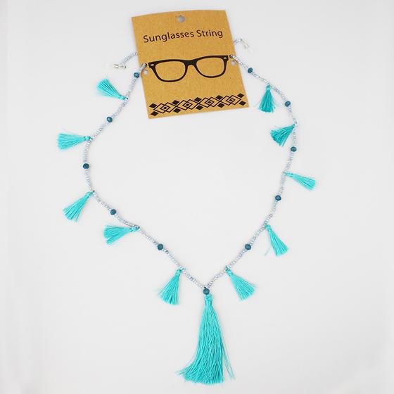 goldmarie Brillenband FRANSEN DEERN hellblau-petrol-eisblau