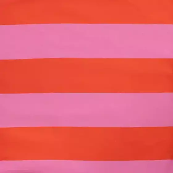 Sommersweat Blockstreifen pink/rot