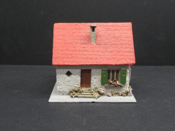 Faller 251 Siedlerhaus mit Anbau als Fertigmodell für Spur H0