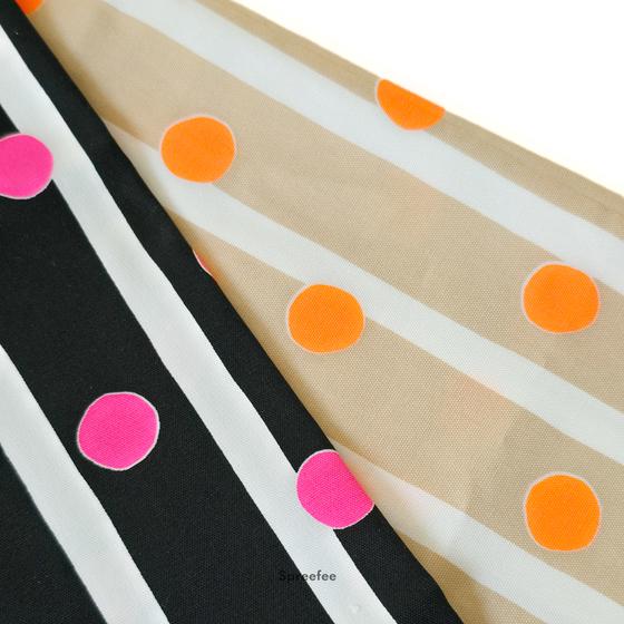 Cosmo Textiles Oxford-Stoff Neon Pop Streifen I 