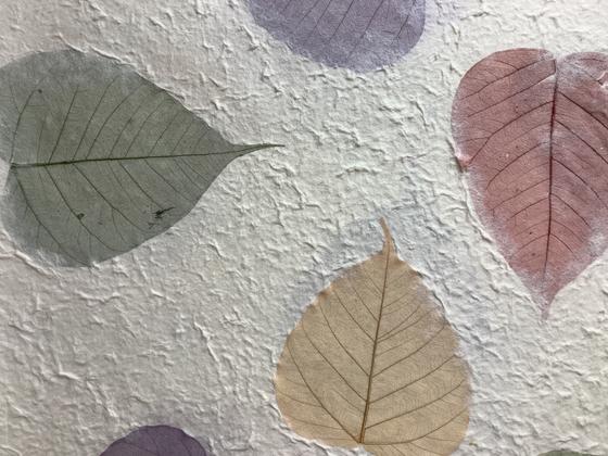 Kozo mit Bodhiblatt Einschlüssen (bunt)