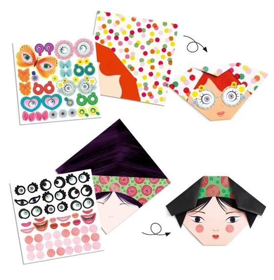 Djeco Origami Lustige Gesichter