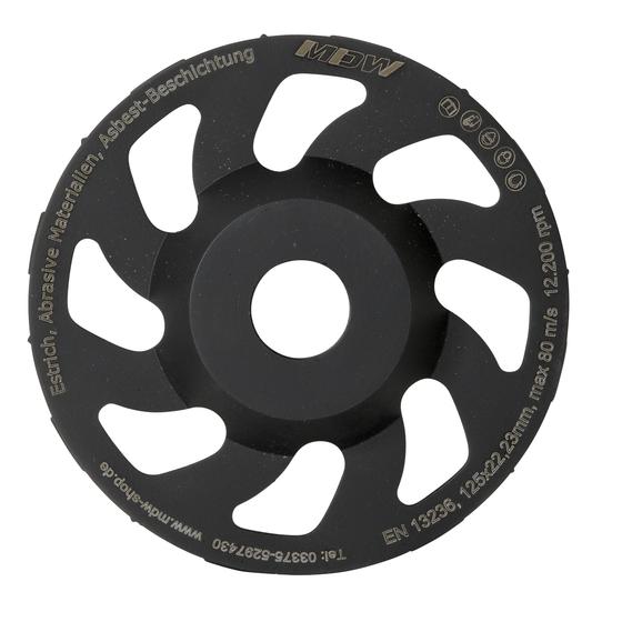 Diamant Schleifteller <br> Premium Top abrasiv <br>Ø 125 / 180 mm<br>Asphalt, Putz