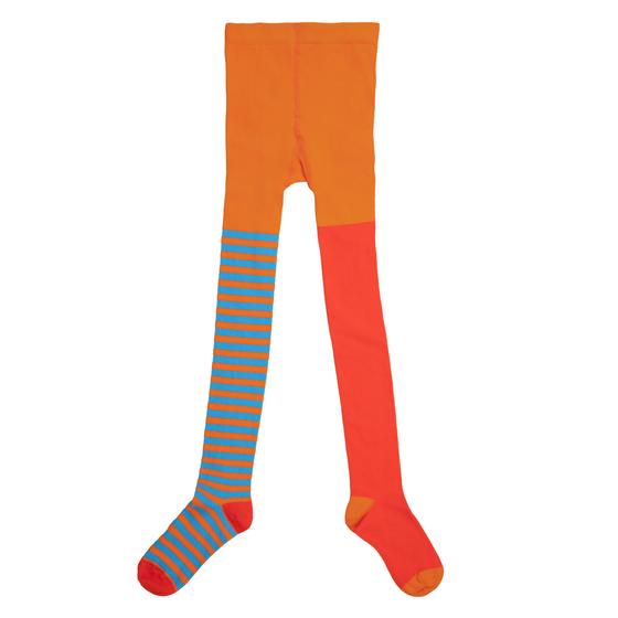 Strumpfhose "Pippi Langstrumpf", rot/orange