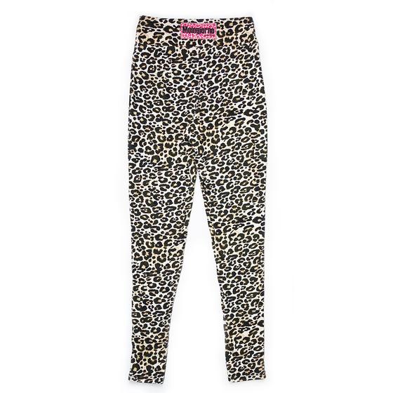 goldmarie Leo Leggings MOINGIORNO rotes Label - beige-braun