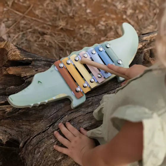 Little Dutch Holz Xylophon Safari Friends Krokodil