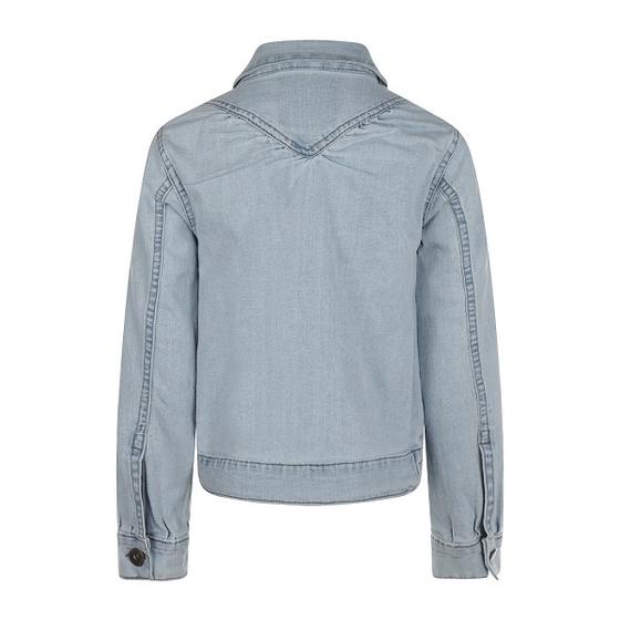 Jeansjacke mit elastischem Bund
