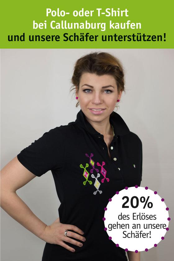 Sport-Polo in Schwarz