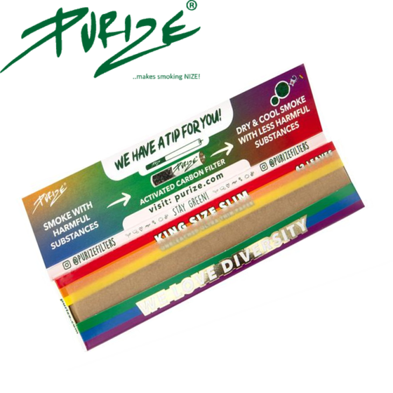 Papers, PURIZE®, RAINBOW, King Size Slim