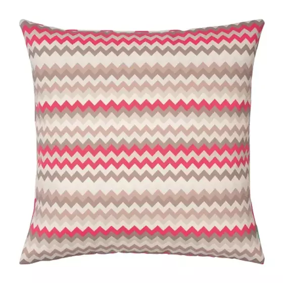 PAD ZICZAC Outdoor Kissen Gartenkissen wetterfest 45x45 beige koralle