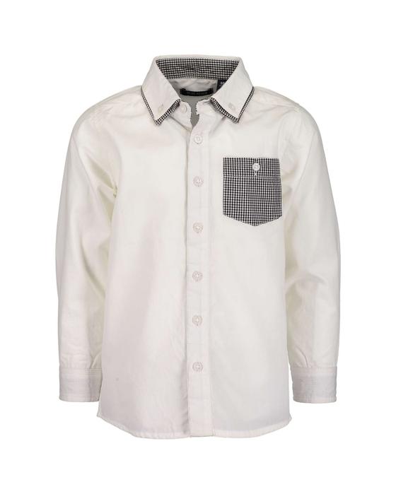 Hemd mit raffiniertem Doppelkragen, Button-down, weiß