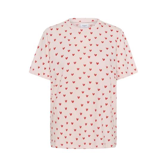 SAINT TROPEZ T-Shirt mit Herzen PammuSZ 30514964 - rosa-rot 