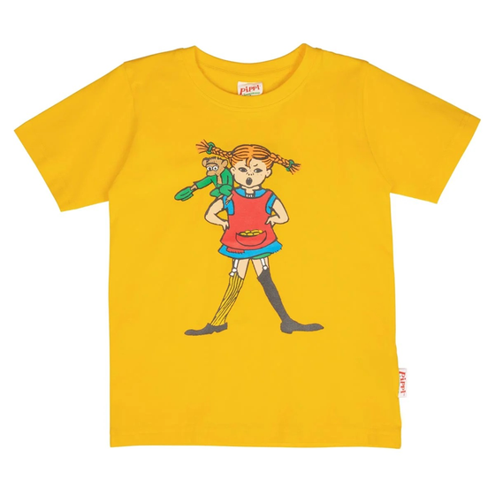 T-Shirt  "Pippi & Herr Nilsson", Biobaumwolle, gelb