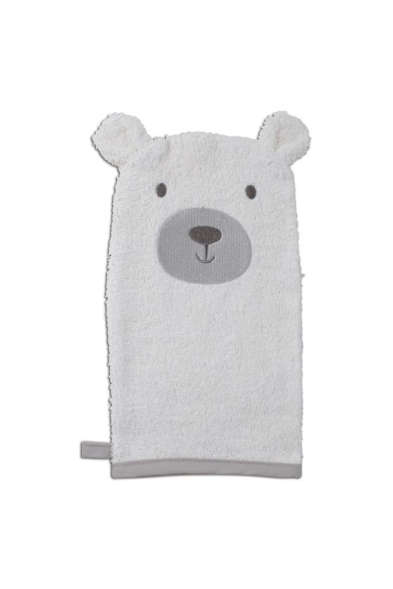 Waschhandschuh "Bär", beige