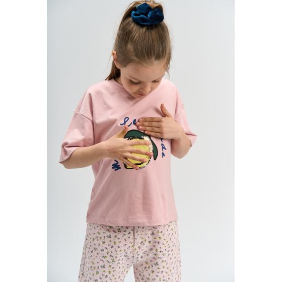 The New Oversized T-Shirt Hannet Silver Pink