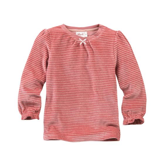 People wear Organic Nicki Pyjama Geringelt Beere 