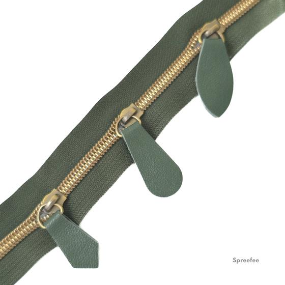 lederschieber Endlos-Reißverschluss für DIY-Taschenprojekte jetzt bei Spreefee kaufen