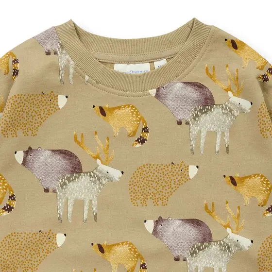Sense Oragnics Sweatshirt Dari Waldtiere Braun