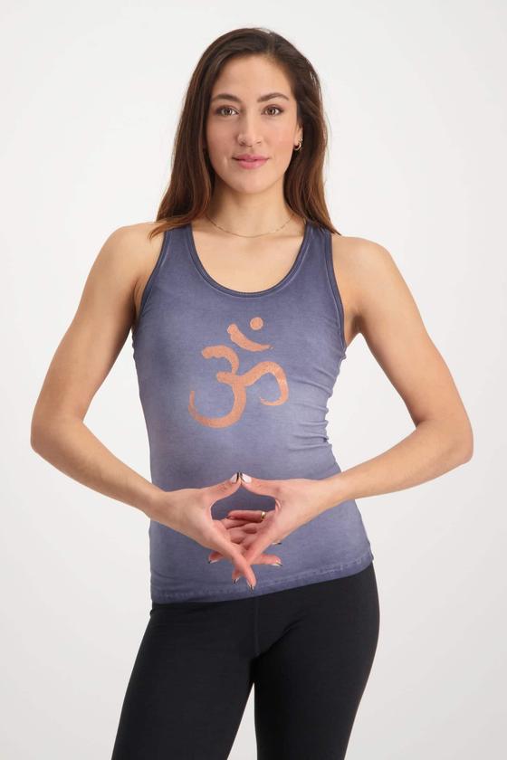 Urban Goddess OM Yoga Tank Top - Off Rock