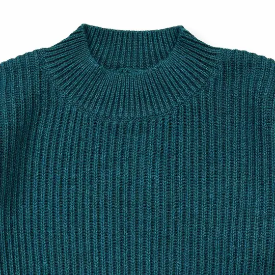Sense Organics Strickpullover Marley Dunkelgrün Melange