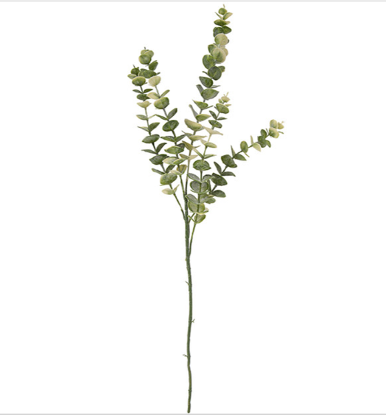 Kunstpflanze | Künstlicher Eucalyptus Zweig - Grün 