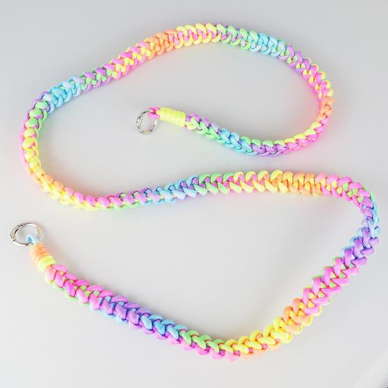 goldmarie Taschengurt MAKRAMEE HAMBURG - gelb-pink bunt - handmade