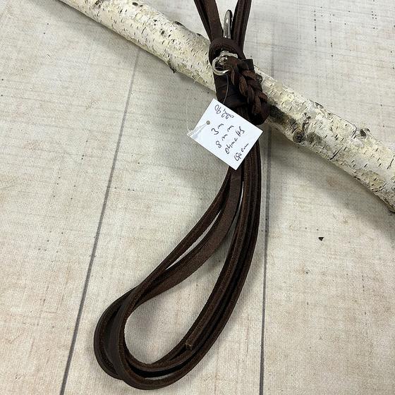 Schleppleine Fettleder braun, 3 m, ohne Handschlaufe