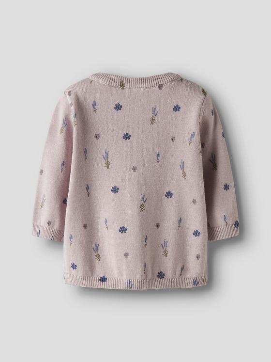 Name It Strickjacke Mini Flowers Burnished Lilac