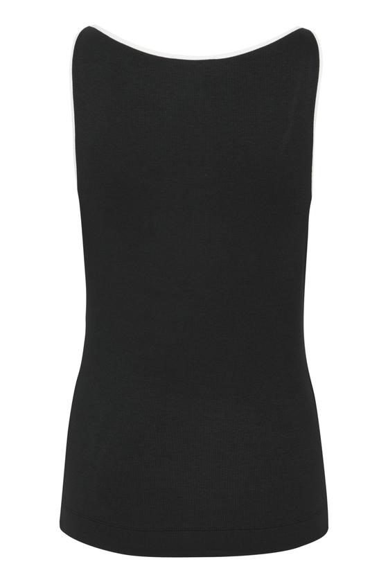 SOAKED IN LUXURY Tank Top SLIda 30408069 schwarz-weiß