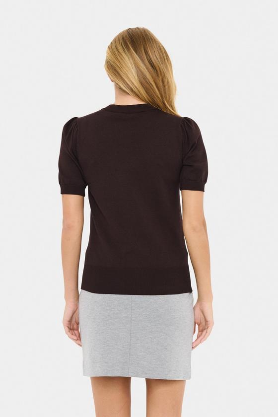 SAINT TROPEZ MilaSZ SS Pullover 30511788 - schoko-braun