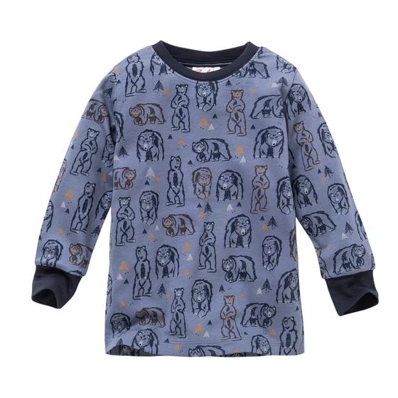 People wear Organic Pyjama Grizzly Rauchblau