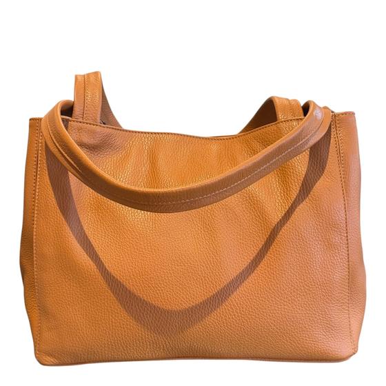 Maxima Arbeitstasche Schultertasche, biscotto cognac