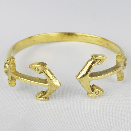 goldmarie Armreif ANKER Messing