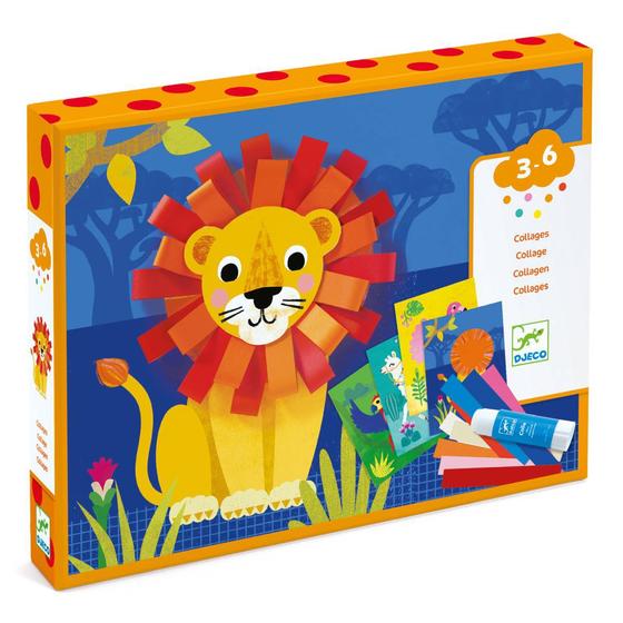 Djeco Collage Mit kleinen Schlaufen