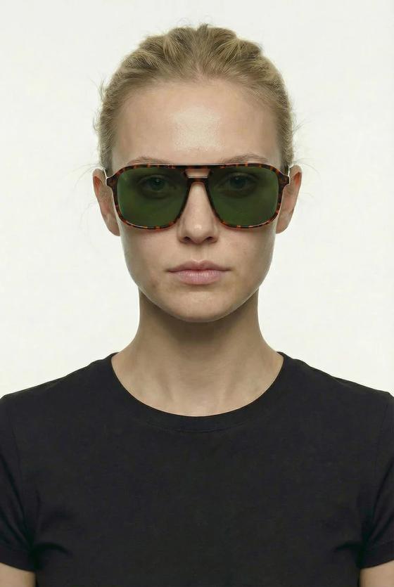 eco SHADES Sonnenbrille LAI - transparent havanna baun - gemustert - Unisex