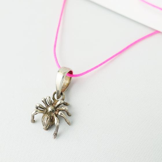 goldmarie Kette Mini SPINNE Anhänger - 925er Silber - 1,5cm