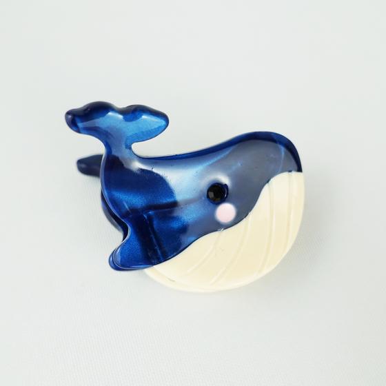 goldmarie Mini Haarklammer WAL - blau - 4cm