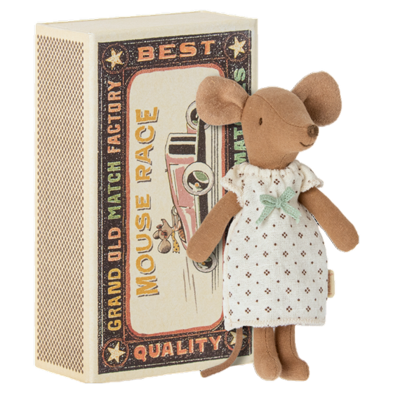 Maileg Große Schwester Maus in Steichholzschachtel