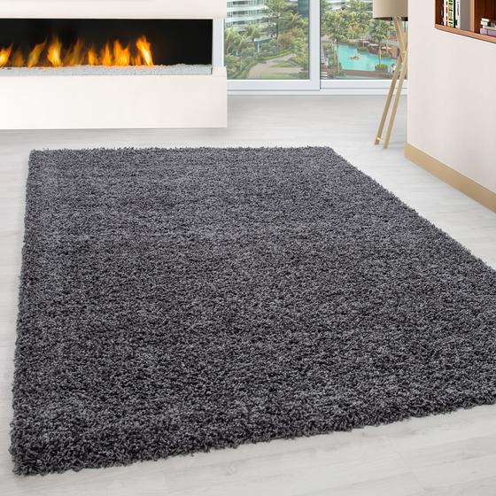 LIFE Shaggy 160 x 230 cm grau/gri