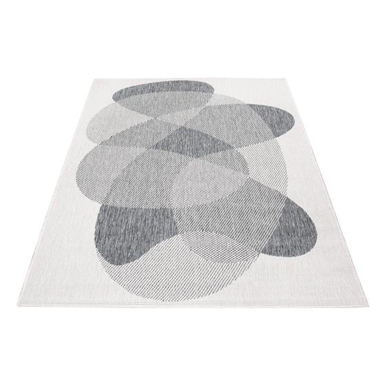 DUO Rug wendbarer Teppich silber