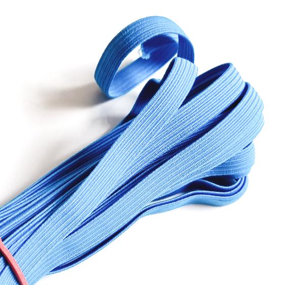 Flachgummi Stück à 50cm - himmelblau