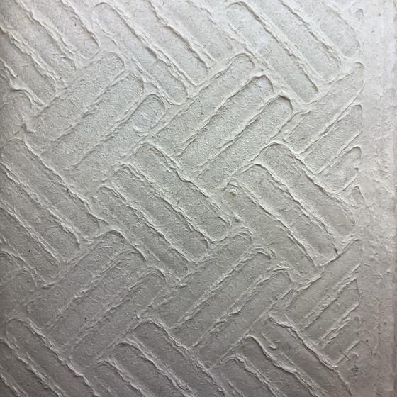 Kozo mit Maisfasern und  Flechtprägung
