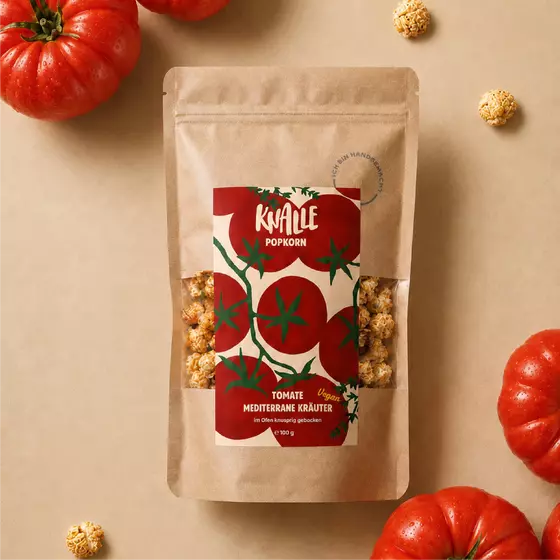 Knalle Popkorn Tomate Kräuter vegan 100g