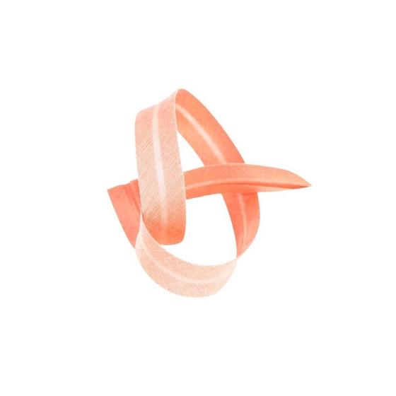 Schrägband Baumwolle 20mm uni - lachsrosa
