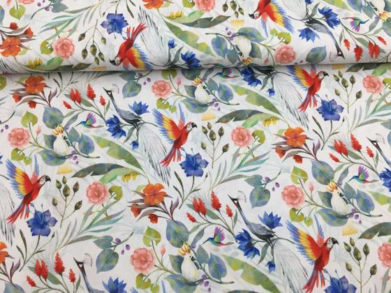 Baumwolle Bankok Paradiesvögel