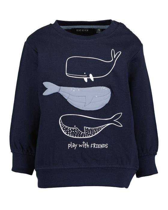 Sweatshirt "Wal", nachtblau