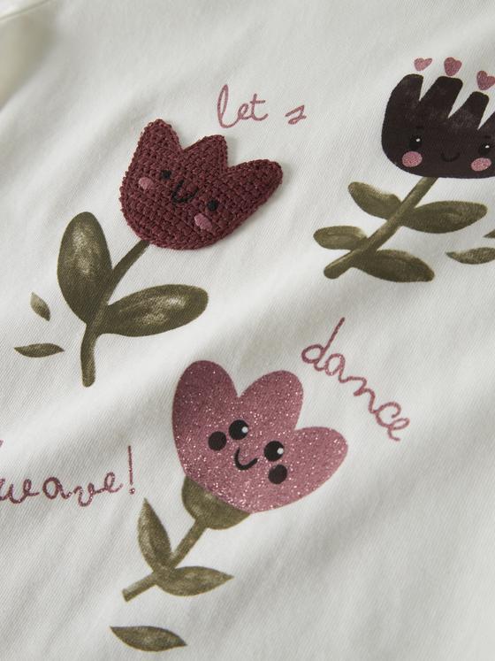 Name It Langarmshirt Lets Dance Cloud Dancer